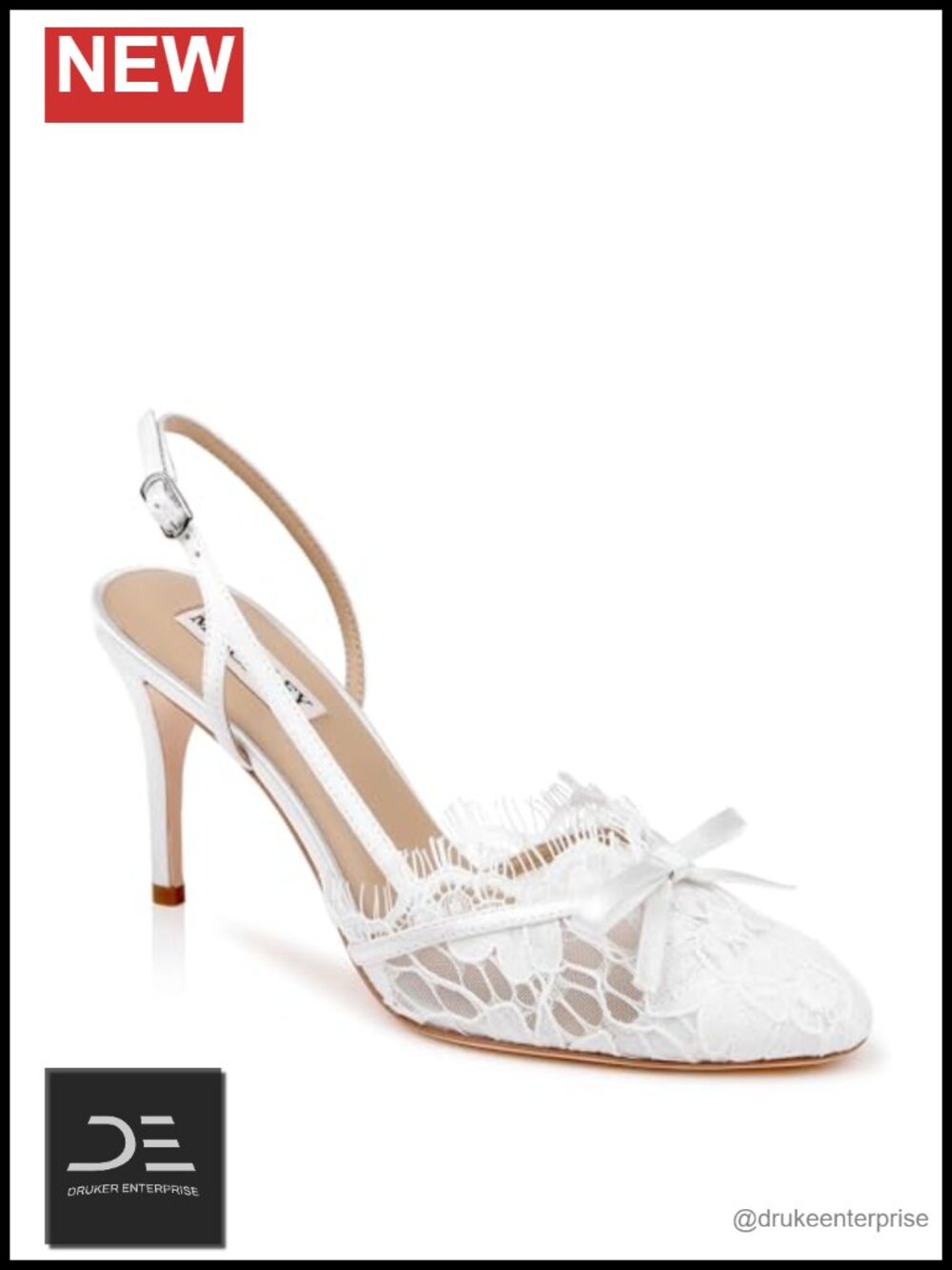Silk Slingback Stiletto Heels with Buckle, Leather Sole